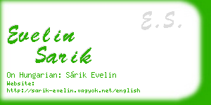 evelin sarik business card